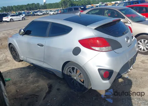 2013 Hyundai Veloster Turbo W/Blue из США, поврежденный, VIN KMHTC6AE5DU112756